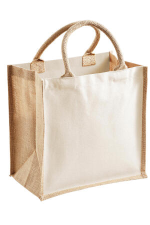 Printers` Midi Jute Bag