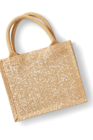 Shimmer Jute Mini Gift Bag